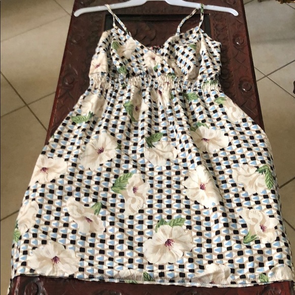 Blue & floral print dress - Picture 6 of 8